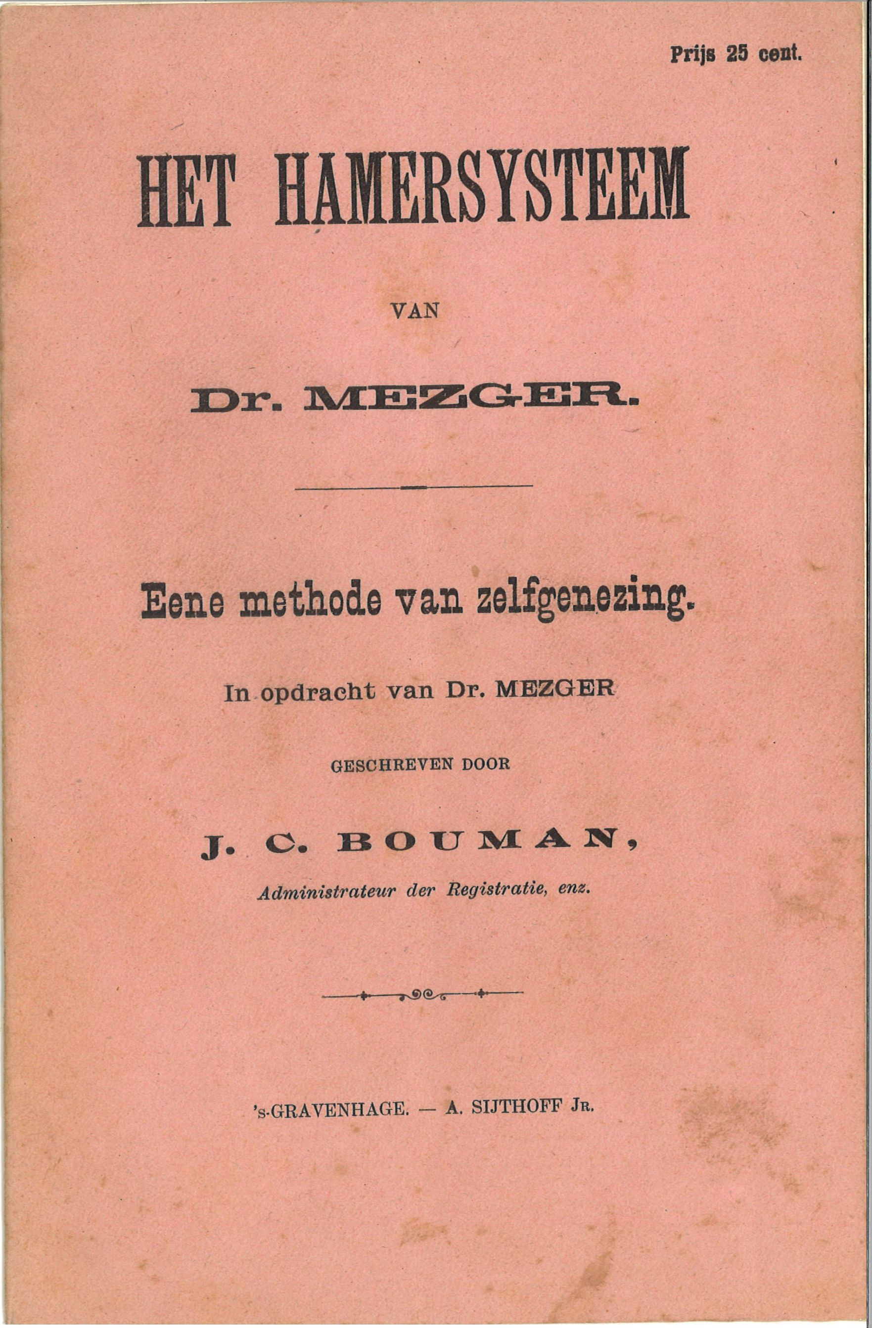 Brochure Mezgers hamersysteem 1901