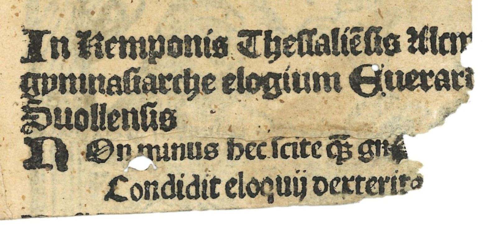 fragmenten met Loflied op Kempo van Texel