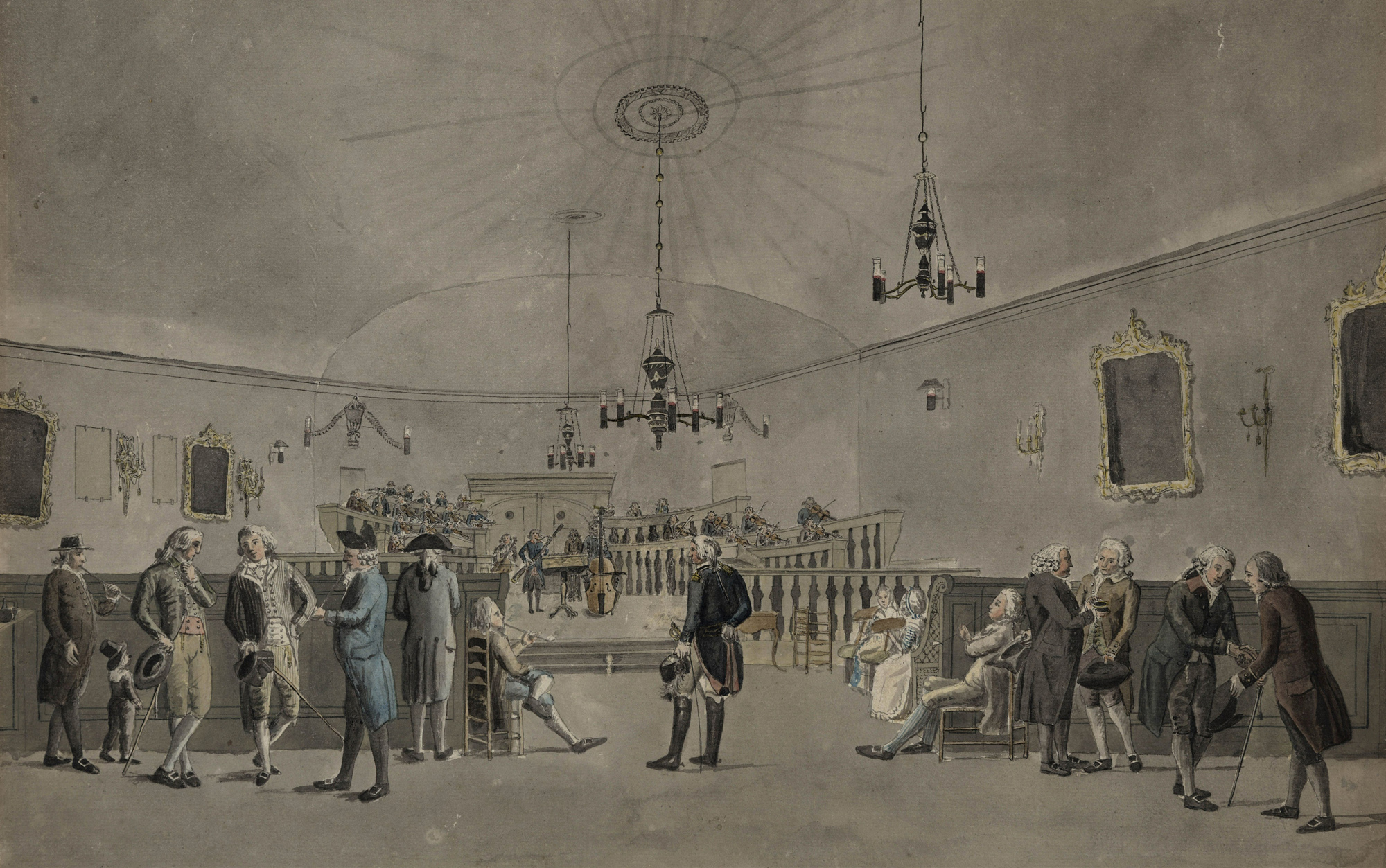 Concert in Alkmaar eind 18de eeuw