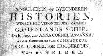 Titelpagina Singulieren of byzonderen historien 1774